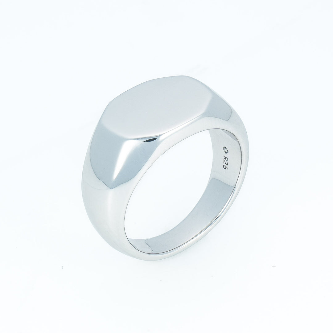 Octagon Signet Ring (Engravable)