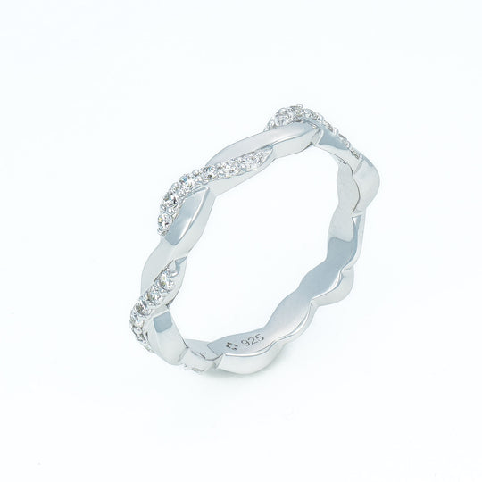 Eternity Intertwined Double Band Ring