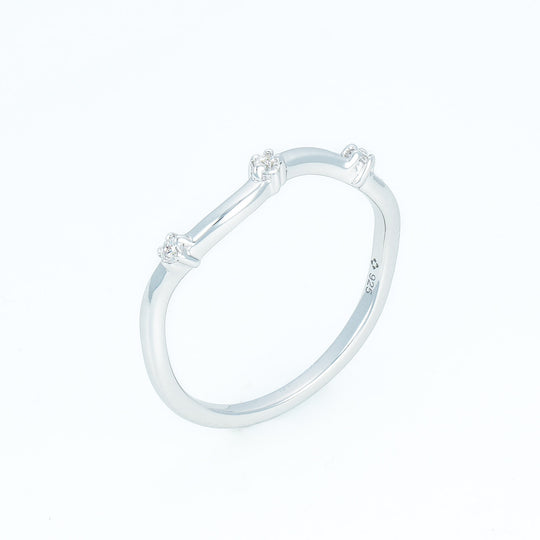 3 Stone Stackable Band