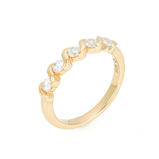 Twisted Vine Promise Band Ring