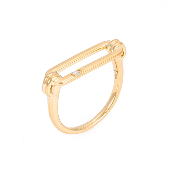 Chunky Paperclip Ring