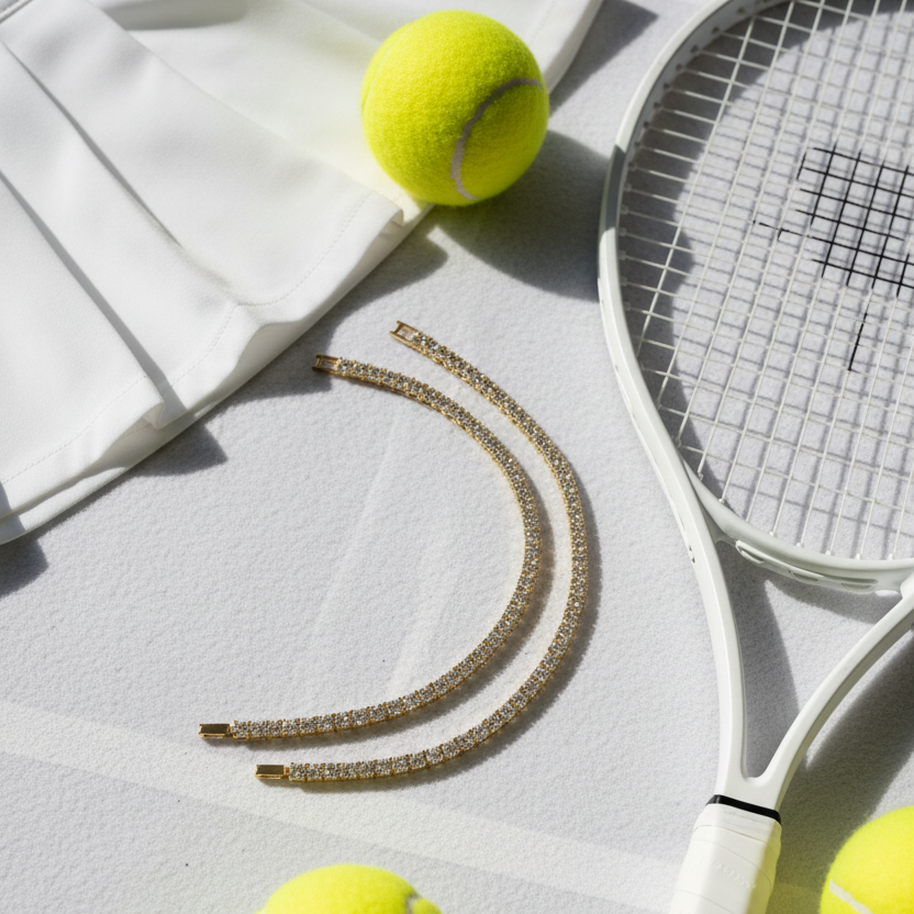 4mm tennis bracelet in gold