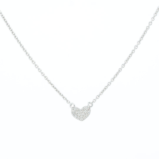 Pave Love Heart Necklace