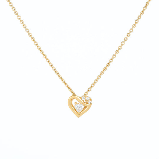 Heart in Heart Stone Necklace