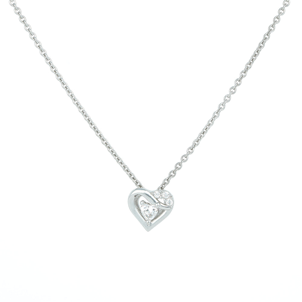 Heart in Heart Stone Necklace