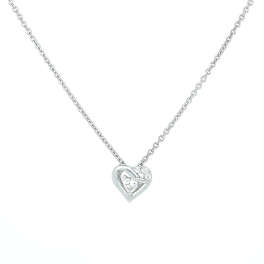 Heart in Heart Stone Necklace