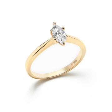 Marquise Solitaire Promise Ring