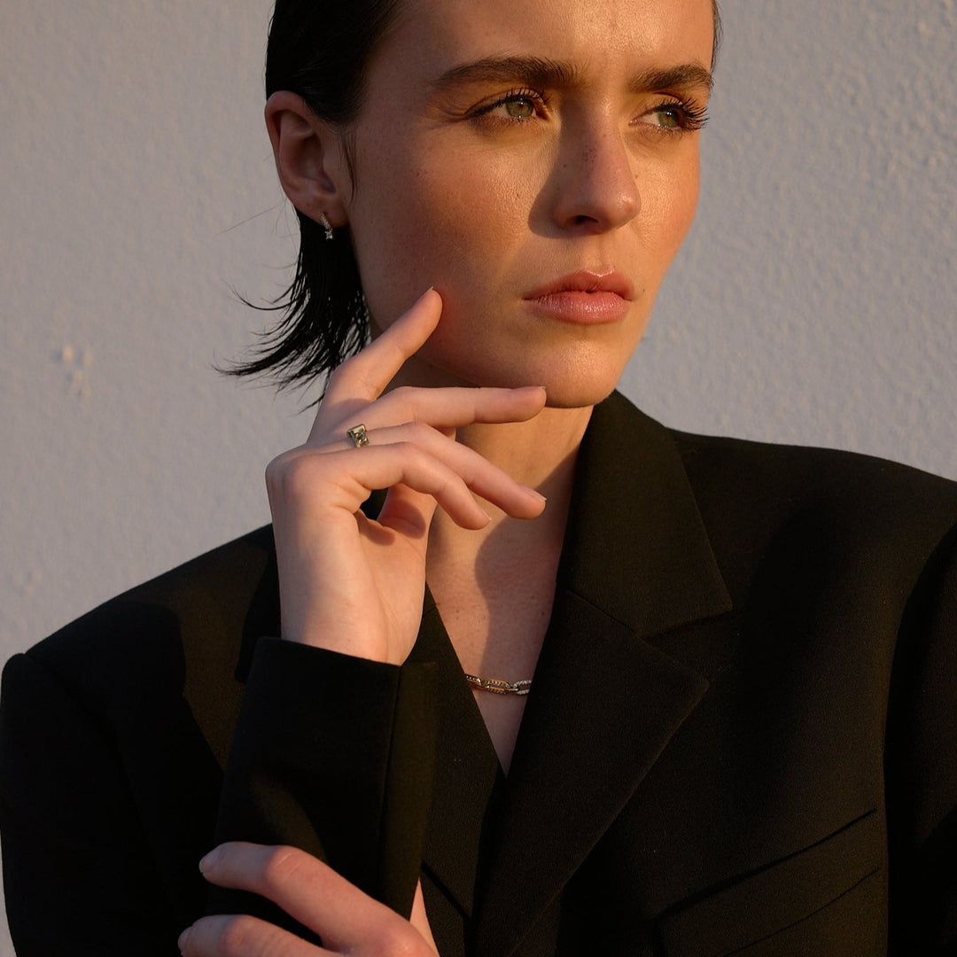 NAIMA best online jewellery paperclip chain necklace style