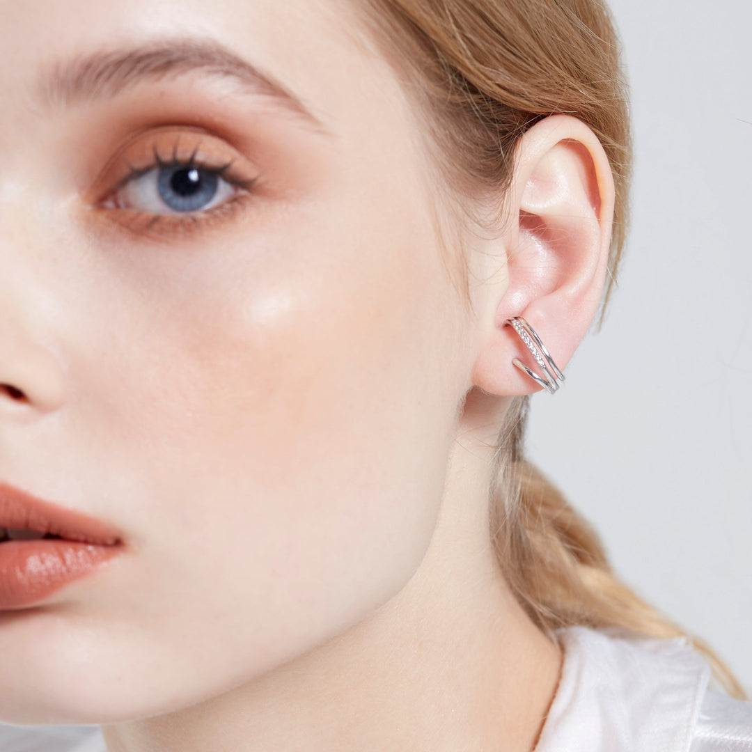 NAIMA cuff stud earrings with stones jewellery for her 2025