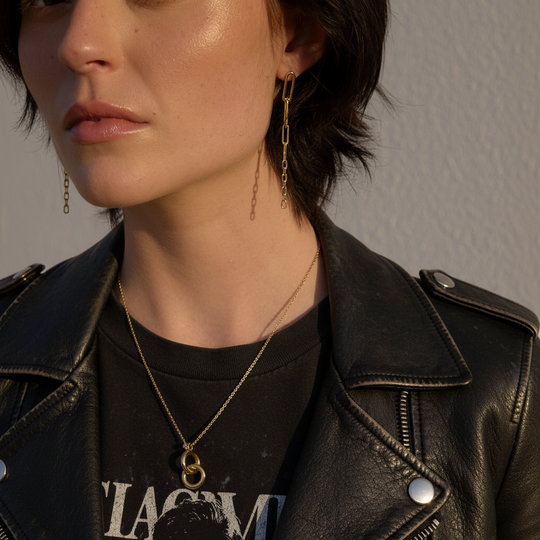 Graduated Chunky Chain Drop Earrings