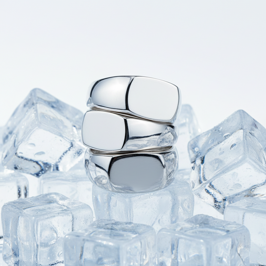 Rectangle Signet Ring in Sterling Silver